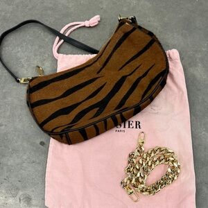 Musier Brown Tiger Print Women's Bag